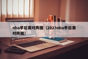 nba季后赛对阵图（2023nba季后赛对阵图）