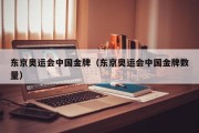 东京奥运会中国金牌（东京奥运会中国金牌数量）