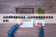 女排世锦赛最新消息（女排世锦赛最新消息排名表）